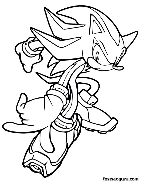 Die coole sammlung von bildern auf dieser seite wird sie definitiv in sein schlaues lächeln und seinen fröhlichen charakter verlieben. Printable Sonic the Hedgehog Shadow Coloring pages